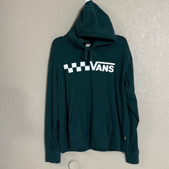 Vans emerald green pull over hoodie women’s size large - Picture 1 of 6